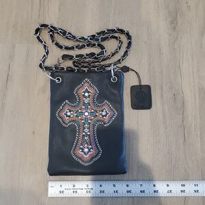 PG Leather Crossbody Purse